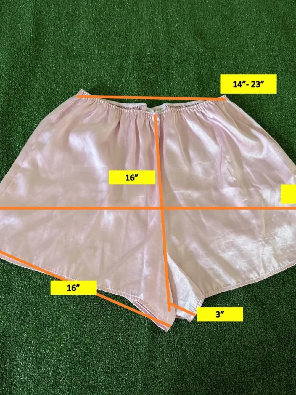 Secret Treasures High Waist Satin Light Pink Coquette Pajama Shorts Size L